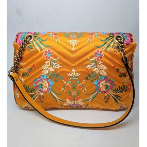 SOLD Gucci Marmont Floral Jacquard Shoulder Bag - Picture 2 of 8
